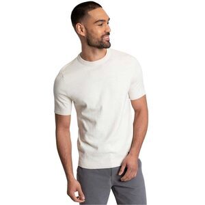 Threadbare Mens Crew Neck Regular T-Shirt / Ecru